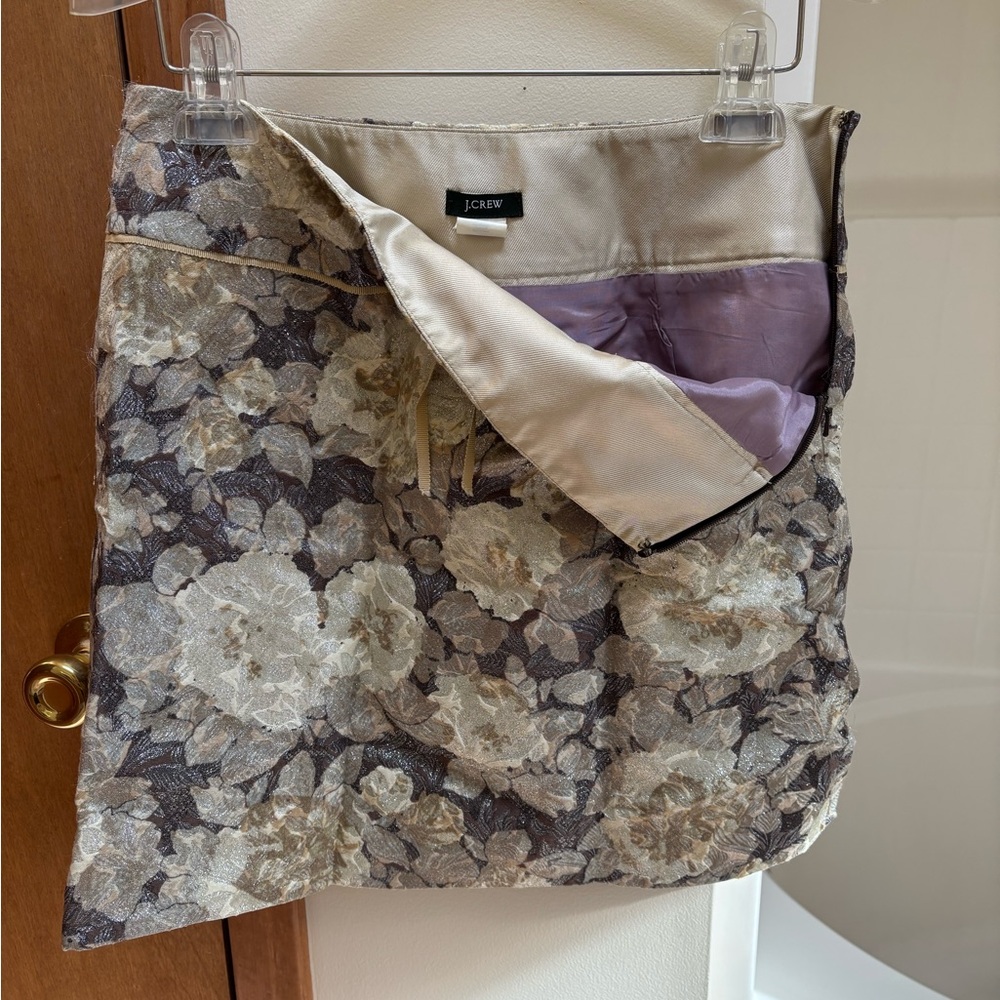 J. Crew Floral Tie Front Mini Skirt - Picture 5 of 9